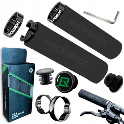 Image de ROCKBROS Poignées Vélo Mousse EVA Lock-On Confort Noir