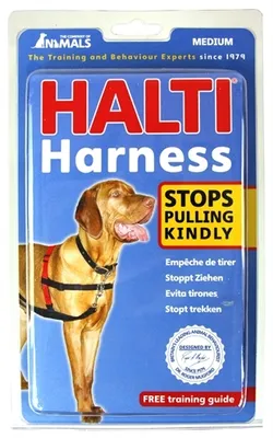 Produktbild von Hundegeschirr Company of Animals Halti Schwarz/Rot M (58-86 cm)