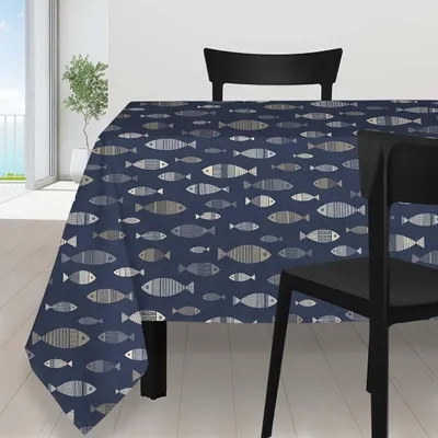 Tischdecke aus Polyester, mehrfarbig, 140 x 240 cm
