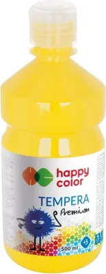 Image de Peinture à la détrempe premium 500ml jaune HAPPY COLOR