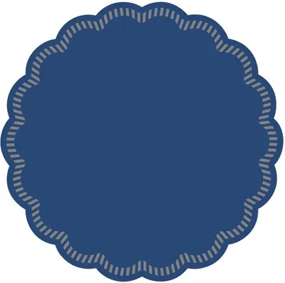 Produktbild von Tissue Deckchen in Blau, Ø 90 mm, 250 Stück - Mank