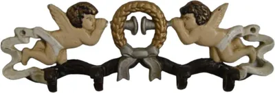 Produktbild von Kleiderhaken Garderobenhaken Wandhaken 2er Set Gusseisen