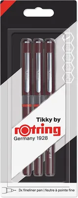 Produktbild von Rotring 1904780, Stick-Kugelschreiber, Schwarz, 3 Stück(e), Fein