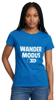 Produktbild von Spreadshirt Wandermodus Ein Frauen T-Shirt, M, Royalblau