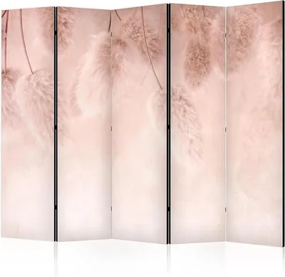 Imagen del producto de - Biombo divisor de ambientes "Abstraction", 225x172 cm, compuesto por 5 paneles