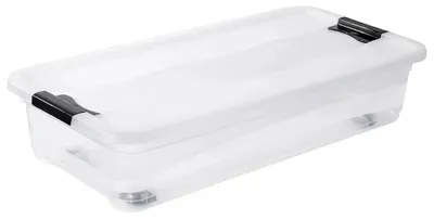 Produktbild von keeeper Kristallbox mit Rollen 33 L 79,5 x 39,5 x 18 cm
