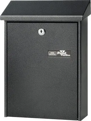 Produktbild von Burg Wächter Briefkasten Stahl pulverbeschichtet BxHxT 225/305/75 mm Castello 420 anthrazit mit Klappe