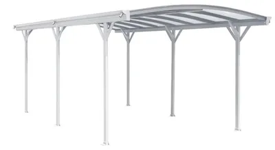 Produktbild von Design Carport London Aluminium Doppelstegplatten Beschichtung gegen UV-Strahlung, Farbe wählen:Weiß