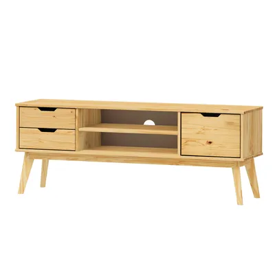 Image de Table TV 1 porte + 2 tiroirs BONITO laqué