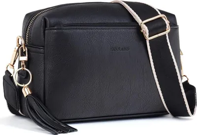 Immagine prodotto di Roulens Donna Borsa a tracolla per telefono cellulare Borsa a tracolla in  C-nero