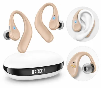 Produktbild von Hearing aid, Hörgerät mit Bluetooth 5.3, AI-Geräuschreduzierung, 8 Lautstärkestufen, wiederaufladbar, Hörgeräuschverstärker for seniors