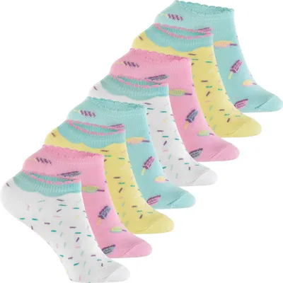 Produktbild von Footstar Kinder Sneaker Socken (8 Paar) Bunte Kurzsocken für Mädchen & Jungen - Pastell Mix 31-34