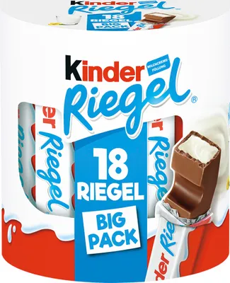 Produktbild von Kinder Schokoladenriegel Vollmilch mit Milch Creme Füllung 378g