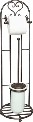 Produktbild von Toilettenrollenständer 81 cm mit Bürste 95227 Toilettenpapierhalter Rollenhalter