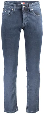 Image de Jean slim fit pour hommes, bleu, avec broderie et 5 poches