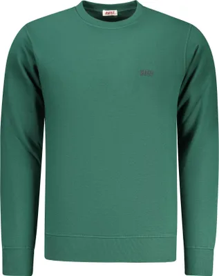 Produktbild von Grünes Herren-Sweatshirt ohne Reißverschluss mit Applikation