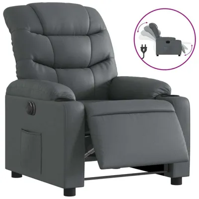 Obrázok produktu pre VidaXL 3206588, Umelá koža, Šedá, Pena, 110 kg, 755 mm, 930 mm