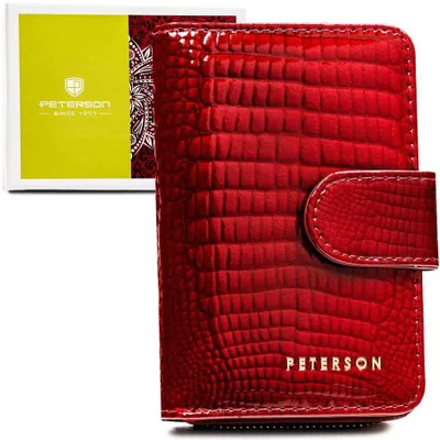 Zdjęcie produktu dla Lakierowany portfel damski z przegródkami - Peterson