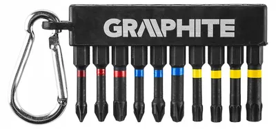 Zdjęcie produktu dla GRAPHITE Zestaw bitów udarowych, 10 szt.