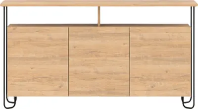 Immagine prodotto di Calicosy - Buffet 3 porte e piedi in metallo Dilly - L130 cm