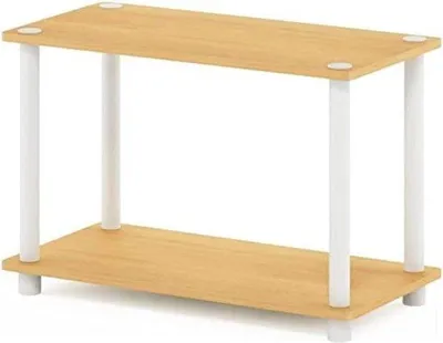 Produktbild von Famanu Beistelltisch ohne Werkzeug - Buche - Weiß - 59,9 cm Breite - 40 cm Höhe - 29,5 cm Tiefe
