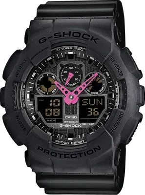 Produktbild von Casio Uhr G-Shock Uhr GA-100C-1A4ER schwarz Ana-Digi-Uhr