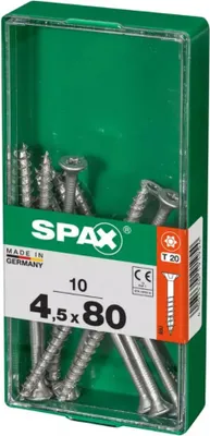 Produktbild von Spax Universalschrauben 4.5 x 80 mm TX 20 - 10 Stk.