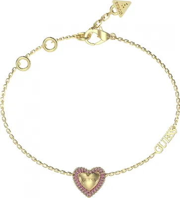 Produktbild von Damen Gold Guess Zirkonia Herz Armband