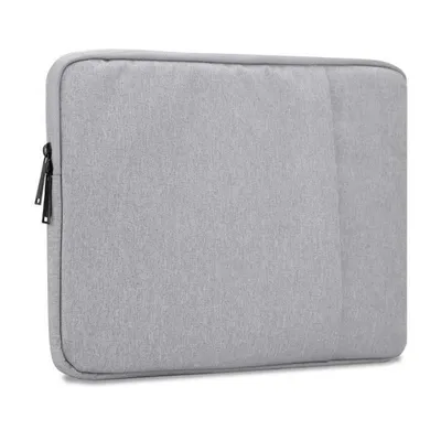 Produktbild von Cadorabo Laptop / Tablet Schutz Tasche 14 Zoll in Grau Laptoptasche Notebook Computer Stoff Samt-Innenfutter
