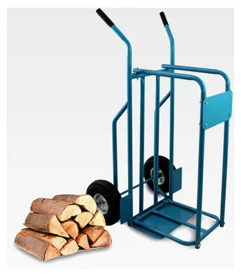 Produktbild von Brennholz Sackkarre Kaminholzkarre Holztransporthilfe mit Luftbereifung bis 100 kg