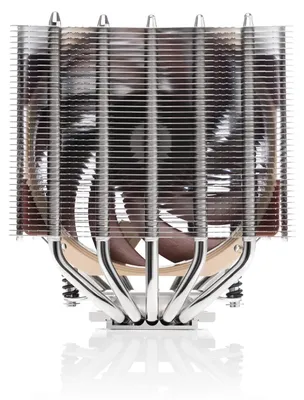 Produktbild von Noctua NH-D12L, Luftkühlung, 450 RPM, 2000 RPM, Aluminium, Beige, Braun