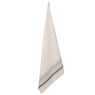 Produktbild von Küchentuch | 50*85 cm | Schwarz | 100% Baumwolle | Rechteck | schwarzer Streifen | Clayre & Eef | CES42CZ