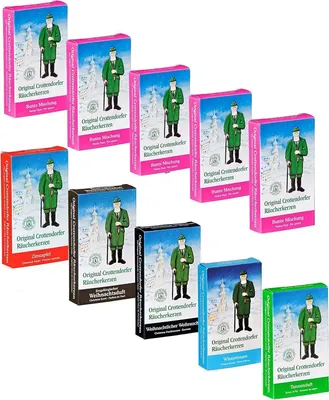 Produktbild von Crottendorfer - 10er Set - 5 x Bunte Mischung, Tanne, Weihnachtsduft, Zimtapfel, Wintertraum, Weihrauch