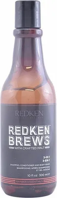 Produktbild von Shampoo, Conditioner und Duschgel Redken Brews 884486336859 300 ml