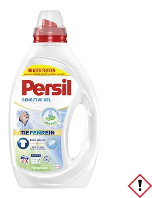 Produktbild von Persil Sensitive Gel flüssiges Vollwaschmittel 20 Waschladungen 900ml