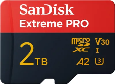 Produktbild von SanDisk Extreme PRO 2 TB microSDXC, Speicherkarte, (UHS-I U3, Class