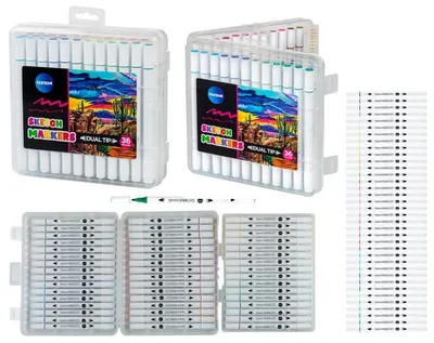 Obrázek produktu pro Sada 36 kusů fixů Centrum Sketch pro kreslení a design