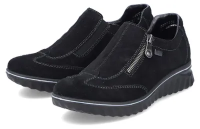 Immagine prodotto di Rieker donna scarpe slip-on in vera pelle nero, Donna:39 EU