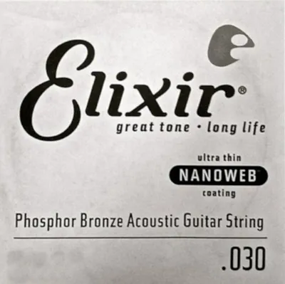 Immagine prodotto di Elixir 14130 Nanoweb Phosphor Bronze - corda singola 030
