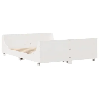 Obrázok produktu pre Posteľ s matracom biela 120x200 cm borovicový masív