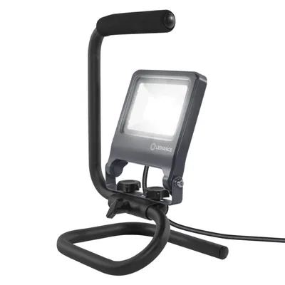 Produktbild von LEDVANCE Tragbares LED-Arbeitslicht mit S-Stand schwarz, 20 W, LED, 960 g, IP65, Grau, Freistehende Arbeitsleuchte