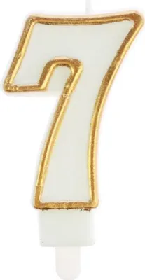 Obrázok produktu pre Sviečka 7 zlatá - Arpex