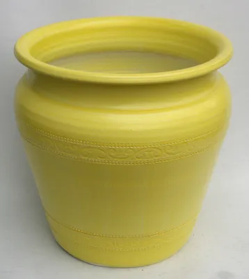 Produktbild von ÜBERTOPF KERAMIK ca.35 CM groß - Modell Nr. 3 Gelb