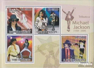 Produktbild von Briefmarken Sao Tome e Principe 2009 Mi 4165-4168 Kleinbogen (kompl.Ausg.) postfrisch Tod von Michael Jackson