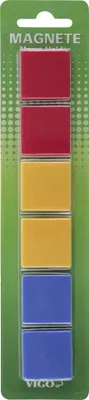 Produktbild von Vigo Magnete für Magnettafeln 5er Pack, bunt, quadratisch