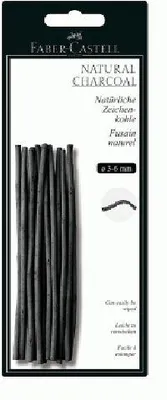 Obrázok produktu pre FABER-CASTELL Zeichenkohle natürlich Pitt 3-6mm BK