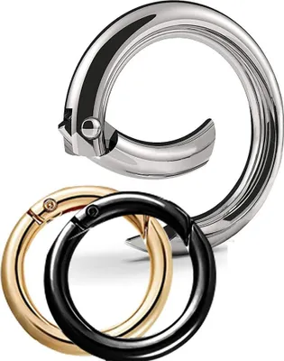 Produktbild von Runde Karabiner Rund Karabinerhaken Snap 3 Farben 30 Stück