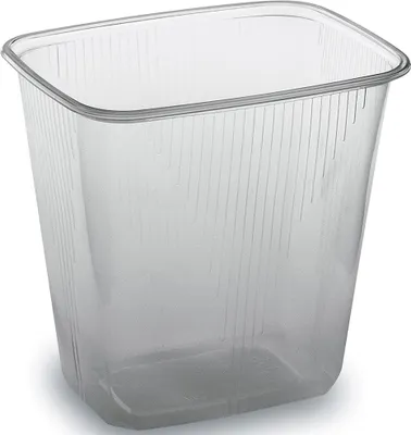 Produktbild von 1000 Feinkost-/Rechteckbecher 500 ml aus PP - Klar und vielseitig einsetzbar