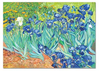 Image de Giallobus - Iris - Vincent Van Gogh - 140L x 100l cm - Tableau - Verre acrylique