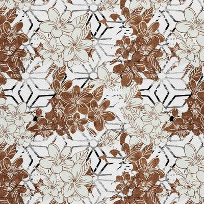 Produktbild von OUTDOOR DEKOSTOFFE OXFORD - Motiv braune Blumen